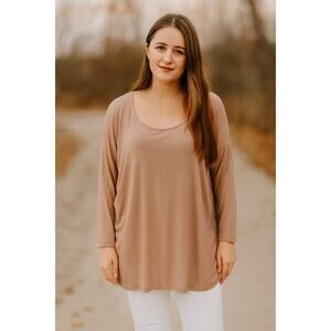 Escada Sport SZ M Unique From Munich Rose Gold Tunic Top Viscose